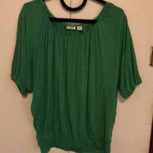 Cato size m green dolman sleeve top stretchy